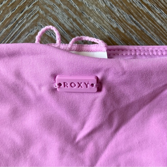 NWT Roxy Bandeau Crop Swim Top & Hipster Bottoms Set Large / XL Swimsuit 2 piece - Picture 5 of 9